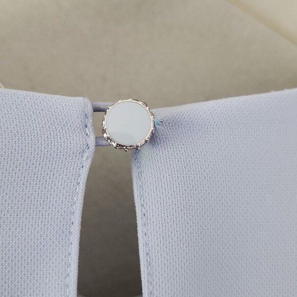 TED BAKER | Haswell Embellished A-Line Dress Baby Blue sz 8 - Picture 4 of 10